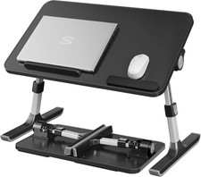 Laptop Bed Desk Adjustable Lap Desk Stand Bed Table 6 Heights 120° Stepless Tilt picture