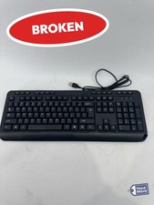 (BROKEN) Multimedia USB Keyboard with 3 Hubs Quiet Membrane Keys Black picture