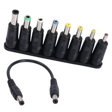 8in1 Universal DC Power Adapter Converter Multi Tip Plug 5.5x2.1mm Cable picture
