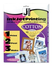 Inkjet Printable Cotton Fabric, 8.5 by 11 inches, 30 Sheet Pack picture