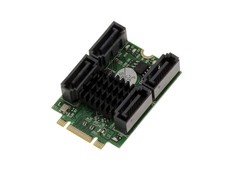 M.2 Card (M2 NGFF) PCIe M Or B+M Key 4 Port SATA 6G RAID 0 1 10 Marvel 88SE9230 picture