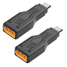 2 Pack XT60 Male to USB Type C Male Adapter Connector Charging Cable picture