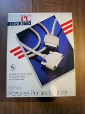 PC Concepts 10ft Parallel Printer Cable Sealed picture