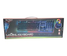 BYTECH Gaming Keyboard Multi-Color Backlight RGB Wired USB PC PS5 Xbox New picture
