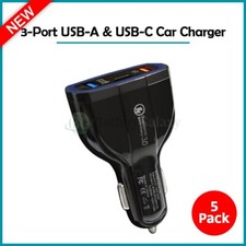 5 Quick Charge PD QC 3.0 Fast Car Charger USB-A Type C For iPhone Samsung Laptop picture