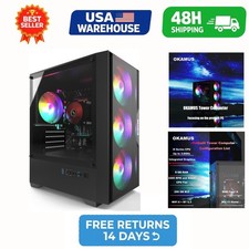 OKAMUS Desktop PC i5 8GB RAM 256GB M.2 SSD Windows 11 RGB WiFi 6 picture