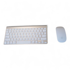 Apple A1314 Keyboard & A1296 Magic Mouse Set – Wireless Bluetooth – picture