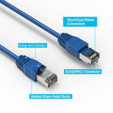 100FT BL Commscope CS34P 23/4P Cat6 F/UTP WebTrak Plenum Shielded Network Cable picture