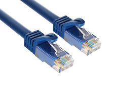 12ft Cat6a Ethernet Cable 10Gbps Snagless RJ45 for Gaming PS5 PC Router, Blue picture