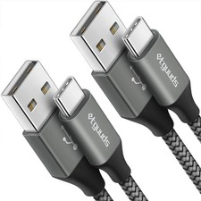etguuds USB to C Cable 3ft, 2-Pack A Type C Charger Cord Gray picture
