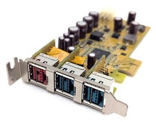Dell Sunix 05WDTX 3-Port Powered USB POS PCIe Card PUB1200XL Low Profile 24V 12V picture