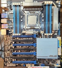 ASUS P9X79-E WS, LGA 2011, Intel Motherboard. Plus cpu, mem, h100, +more picture