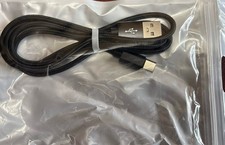 Braided 3ft USB to Micro USB Splitter Adapter in Black Package Never Opened picture