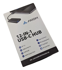 Axiom 12-in-1 Hub 12N1USBCHPV5CAXD-AX USB-C Multiport Portable Adapter HDMI NEW picture