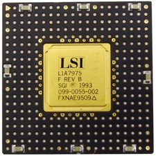 LSI L1A7975 F REV B CPU Processor Vintage Retro Chip1993 Processor Rare picture
