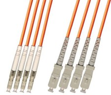 Direct Burial Outdoor LC SC 4 Strand Fiber Optic Cable Multimode 50/125 30M picture