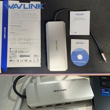WAVLINK USB C Hub Triple Display Docking Station Dual 4K HDMI DP HUB 100W PD picture