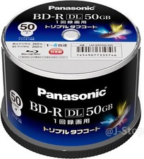 Panasonic 4x Blu-ray Disc for Recording 50GB (Recordable) Spindle 50 Discs picture