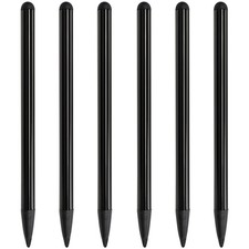 6-Pack Black Dual-Tip Stylus Pens – Universal Touchscreen Stylus Compatible w... picture