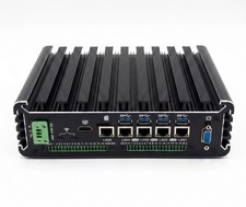 Fanless Industrial Mini PC, 5x LAN (4x PoE), 16DI / 16DO Digital I/O, SIM, 9-36V picture