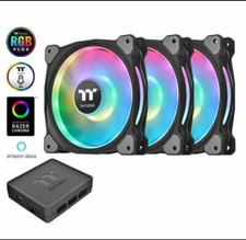Thermaltake Riing Duo 14 RGB Plus Radiator PWM Fan, CL-F078-PL14SW-A (3 Pack) picture