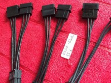 2 Pcs ATX IDE Molex Power Dual 4 To 6 Pin PCIe Video Card Adapter Cable -EVGA picture
