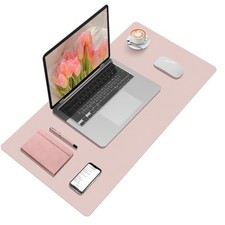 Pink Desk Mat 31.5x15.7 Inch Waterproof Keyboard Pad Computer Large Mouse Pad picture