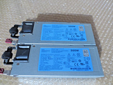 LOTS OF 2, HP HSTNS-PL40 500W 80 Plus Platinum Power Supply P/N: 723595-201 picture