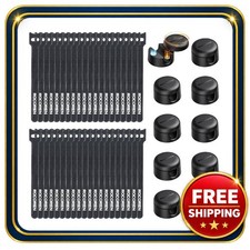 Magnetic Cable Clips 10 Pack with 40 Reusable Ties for Cord Management picture