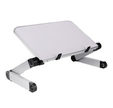 Adjustable Foldable Aluminum Laptop Stand/Riser Table, Silver/Black Universal picture