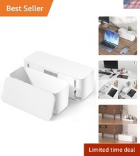 2 Pack Pet-Friendly Cable Management Box - Dustproof & Child-Proof Organizer picture