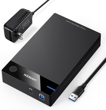 UGREEN External Hard Drive Enclosure for 3.5 2.5 Inch SATA SSD HDD USB Black  picture