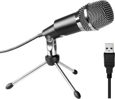 FIFINE USB Microphone, Plug and Play Home Studio USB Condenser Microphone for Sk picture