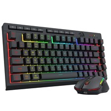 Juego De Teclado Y Raton Inalambrico Với Tres Modos De Conexion De Lujo picture