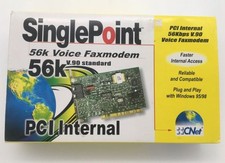 Cnet singlepoint 56k voice fax modem, internal v.90 standard, pci, 91-1p-im560c picture