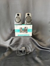 Genuine Logitech Z130 2 Piece Multimedia Stereo Speakers w/ Adapter. picture