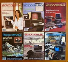 Lot of (6) 1981 Kilobaud Microcomputing Magazines July-Dec PET Apple II TRS-80 picture