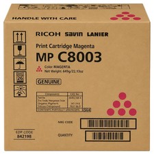 Genuine Ricoh MP C8003 842198 Magenta Toner Print Cartridge OEM picture