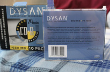 New Dysan CD-R 650MB 74 Min. Recordable Compact Discs in original box, 10pc picture