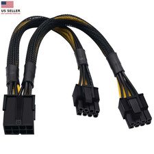 GPU VGA Pcie 8 Pin Female to Dual 2X 8 Pin (6+2) Male PCI Express Power picture
