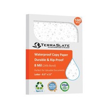 TerraSlate Premium Waterproof Printer Paper, 8 MIL 8.5 x 11 Inches, Durable &... picture