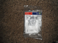 NEW & SEALED Leviton 4-Port QuickPort Single-Gang Wall Plate WHITE 42080-4WS picture