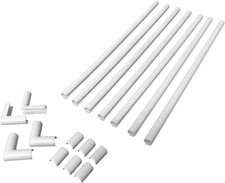 Legrand  Cordmate Paintable 108 Inch Cord Cover Kit White 17 Piece picture