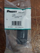 Panduit FAPB Blank Front Loading Adapter Panel Plastic Black picture