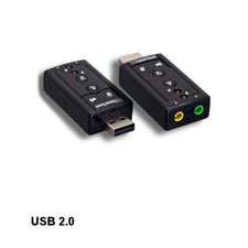 Kentek USB 2.0 Virtual 7.1 Channels Audio Mic Sound Adapter for PC MAC Linux Blk picture