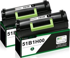 51B1H00 High Yield Toner Cartridges for LexmarkMS417 MS417dn MX417de MS517 2Pack picture