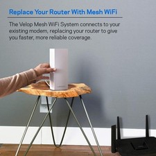 White - Linksys WHW0301 WHW03 V2 Velop Intelligent Mesh WiFi System AC2200 picture