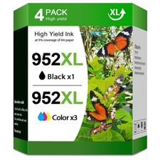 Printer Ink 952 XL 952XL Ink Combo Pack for HP OfficeJet Pro 8710 8715 7740 -4PK picture