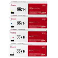 Canon 067H Black, Cyan, Magenta, Yellow High Yield Toner Cartridges, Pack of 4 picture