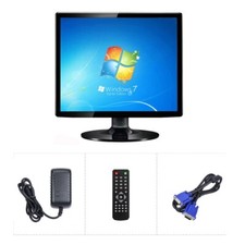 15'' Portable Mini TV VGA Computer Display PC HD Screen CCTV Security Monitors picture